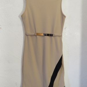 beige dress